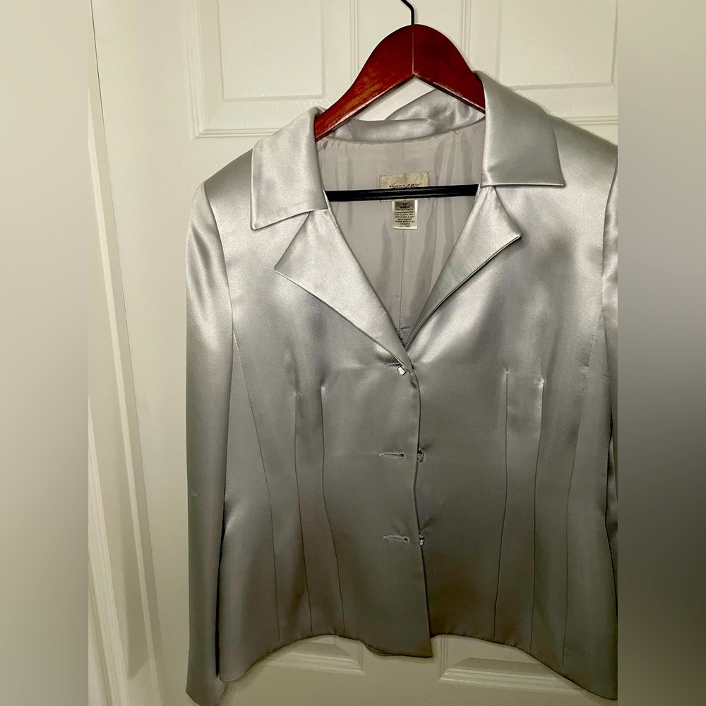 Sunny Choi Silver Silk Jacket